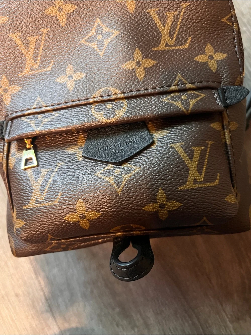 Louis Vuitton Monogram Mini Backpack in Brown and Gold